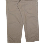 CARHARTT Mens Cotton Blend Loose Khaki Trousers W42 L30 Workwear Zip Closure