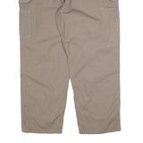 CARHARTT Mens Cotton Blend Loose Khaki Trousers W42 L30 Workwear Zip Closure