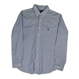 Ralph Lauren Striped Shirt - XL Blue Cotton
