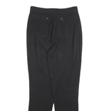 PRADA Womens Wool Blend Black Slim Tapered Trousers W26 L28 Stylish Zip Pockets