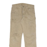 CARHARTT Mens Cotton Blend Beige Regular Fit Straight Leg Trousers W34 L33