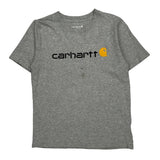 Age 8-10 Carhartt T-Shirt - Small Grey Cotton