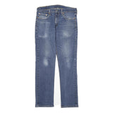 LEVI'S 514 Mens Jeans Blue Slim Straight Denim Medium W32 L32 Classic Fit