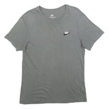 NIKE Mens Grey Classic T-Shirt S Short Sleeve Crew Neck Cotton Blend