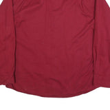 WRANGLER Mens Red Cotton Blend Long Sleeve Shirt XL Casual Button Front Workwear
