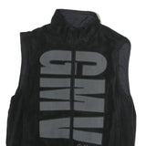 GIAN MARCO VENTURI Mens Black Zip Jacket M Polyester Plain Comfort Warm