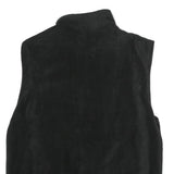 GIAN MARCO VENTURI Mens Black Zip Jacket M Polyester Plain Comfort Warm