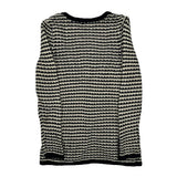 Tommy Hilfiger Striped Cardigan - Medium Black & White Cotton