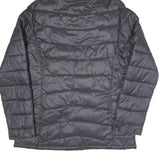 KAPPA Womens Black & Pink Hooded Puffer Jacket M Polyester Blend Zip Casual