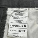 Carhartt Cargo Pants - 36W 36L Gray Cotton