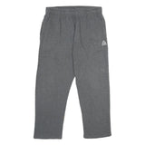 REEBOK Mens Joggers Grey L W32 L28 Cotton Blend Regular Tapered Fit Casual