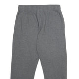 REEBOK Mens Joggers Grey L W32 L28 Cotton Blend Regular Tapered Fit Casual