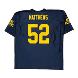 Green Bay Packers N.F.L. Team Apparel Football Football Jersey - 2XL Navy Polyester