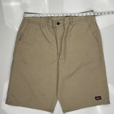 Dickies Chino Shorts - 36W 11L Khaki Cotton