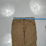 Schmidt Carpenter Pants - 34W 30L Brown Cotton