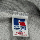 Blank Russell Athletic Sweatshirt - XL Grey Cotton Blend