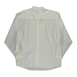 Next Collarless Shirt - Large White Viscose
