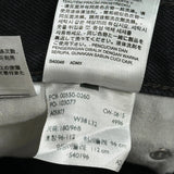 Levis Jeans - 36W 32L Black Cotton