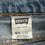 550 Orange Tab Levis Jeans - 34W 30L Blue Cotton