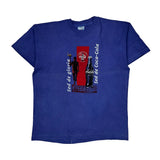 Olympics Coca Cola Fruit Of The Loom Single Stitch T-Shirt - XL Blue Cotton