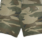 DICKIES Mens Shorts Green & Brown Camouflage XL W34 Cotton Blend Casual