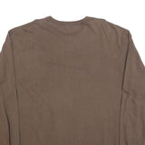 CARHARTT Mens Brown XL Long Sleeve Crew Neck Pocket Graphic Print Cotton Blend