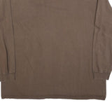 CARHARTT Mens Brown XL Long Sleeve Crew Neck Pocket Graphic Print Cotton Blend