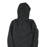 JACK WOLFSKIN Womens Black Outdoor Jacket M Polyester Blend Quilted Hooded Zip