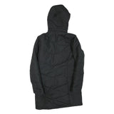 JACK WOLFSKIN Womens Black Outdoor Jacket M Polyester Blend Quilted Hooded Zip