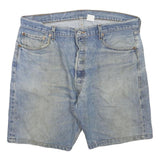 LEVI'S Mens Denim Blue Shorts 2XL W36 Casual Cotton Blend Classic Fit
