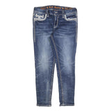 ROCK REVIVAL Womens Jeans Blue Slim Skinny Denim Medium W30 L27 Embroidered