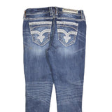 ROCK REVIVAL Womens Jeans Blue Slim Skinny Denim Medium W30 L27 Embroidered