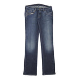 DIESEL Womens Jeans Blue Regular Straight Denim Medium W30 L32 Studded Pocket