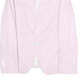 DSQUARED2 Womens Pink Button Jacket S Polyester Blend Tailored Plain Elegant