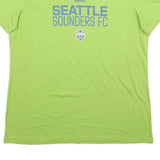 ADIDAS Womens Green Seattle Sounders FC Graphic T-Shirt XL Short Sleeve Crew