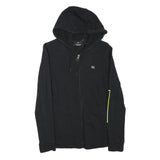 CALVIN KLEIN PERFORMANCE Womens Black Hoodie S Zip Up Lightweight Cotton Blend