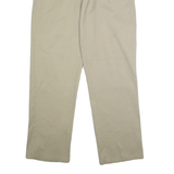 DICKIES Mens Classic Beige Trousers W36 L34 Zip Closure Plain Fit Workwear