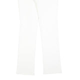 JUST CAVALLI Womens White Regular Fit Straight Denim Jeans W28 L30 Stylish Logo