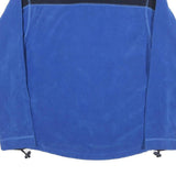 OUTDOOR Mens Blue & Black Plain Pullover Jumper Crew Neck M Polyester Outdoor