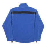 OUTDOOR Mens Blue & Black Plain Pullover Jumper Crew Neck M Polyester Outdoor