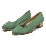 SCHATULLE Womens Green Synthetic Block Heel Shoes UK 6 Comfortable Stylish