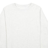 CHAMPION Mens White Crew Neck M Cotton Blend Classic Sweatshirt Pullover