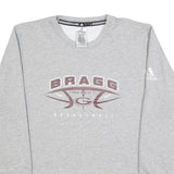 ADIDAS Mens Grey Bragg Lady Rockets Basketball Crew Neck Sweatshirt L Cotton