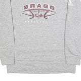 ADIDAS Mens Grey Bragg Lady Rockets Basketball Crew Neck Sweatshirt L Cotton