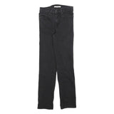 LEVI'S Womens Slim Black Denim Slim Jeans Cotton Blend W25 L27 Classic Fit