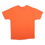 CHAMPION Mens Orange Crew Neck Short Sleeve T-Shirt 2XL Classic Cotton Blend