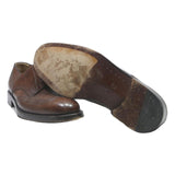 BALLY Mens Derby Leather Brown Shoes UK 6 Classic Formal Dress Footwear