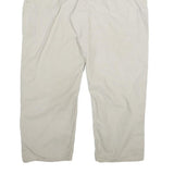 CARHARTT Mens Relaxed Beige Cotton Blend Trousers W42 L32 Workwear Zip Closure