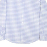 TOMMY HILFIGER Mens Blue Check Shirt XL Button Collar Long Sleeve Cotton Blend