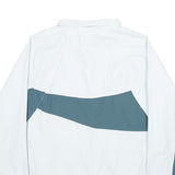 NEW BALANCE Womens White & Grey Casual Zip Jacket M Polyester Blend Sportswear